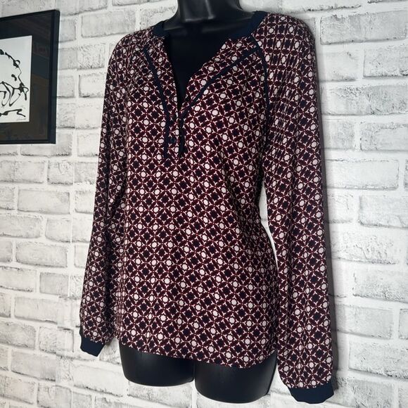 41 Hawthorne Long Sleeve Blouse Top Size Small - Picture 3 of 5